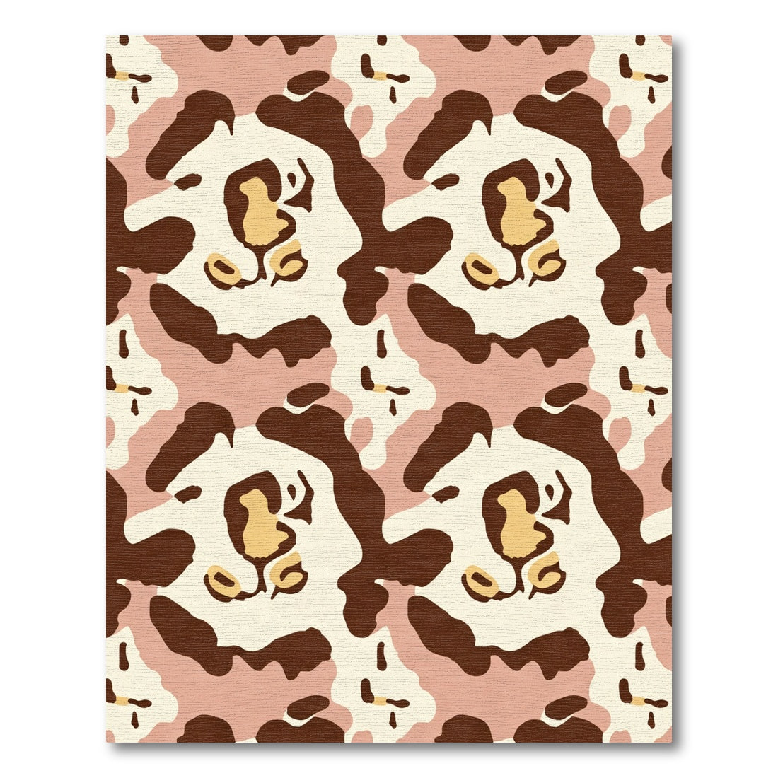 Chic Leopard Spots Camouflage Rug