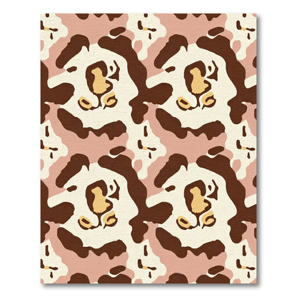 Chic Leopard Spots Camouflage Rug