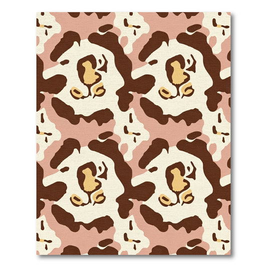 Chic Leopard Spots Camouflage Rug