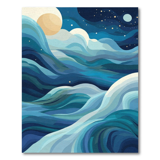 Ocean Wave Vista Scenic Rug