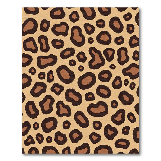 Bold Brown Leopard Spots Rug