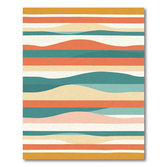Retro Wavy Stripe Archival Rug