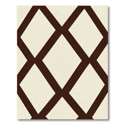 Chocolate Diamond Lattice Rug