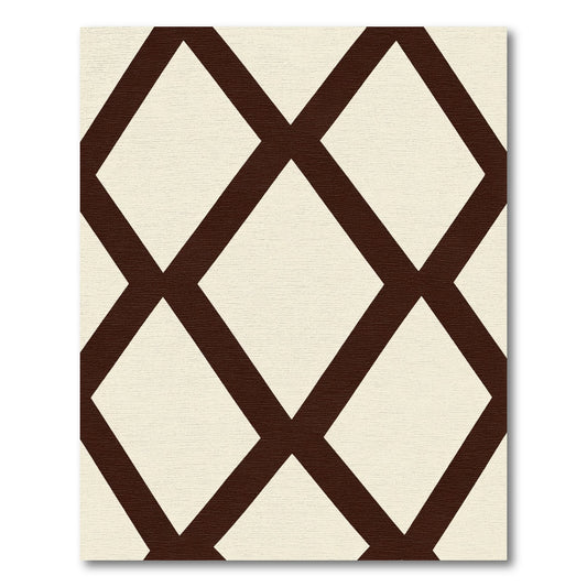 Chocolate Diamond Lattice Rug