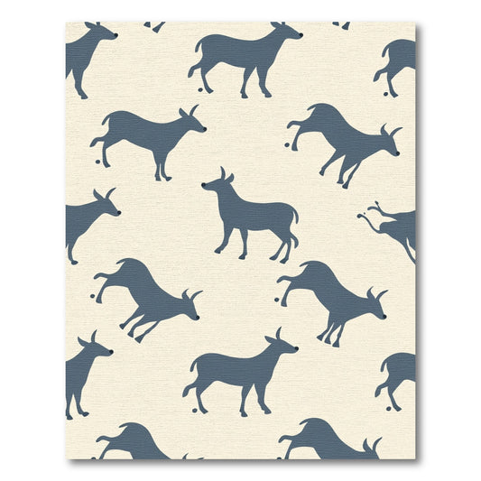 Slate Gray Antelope Repeat Rug
