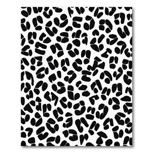 Bold Black Cheetah Spots Rug