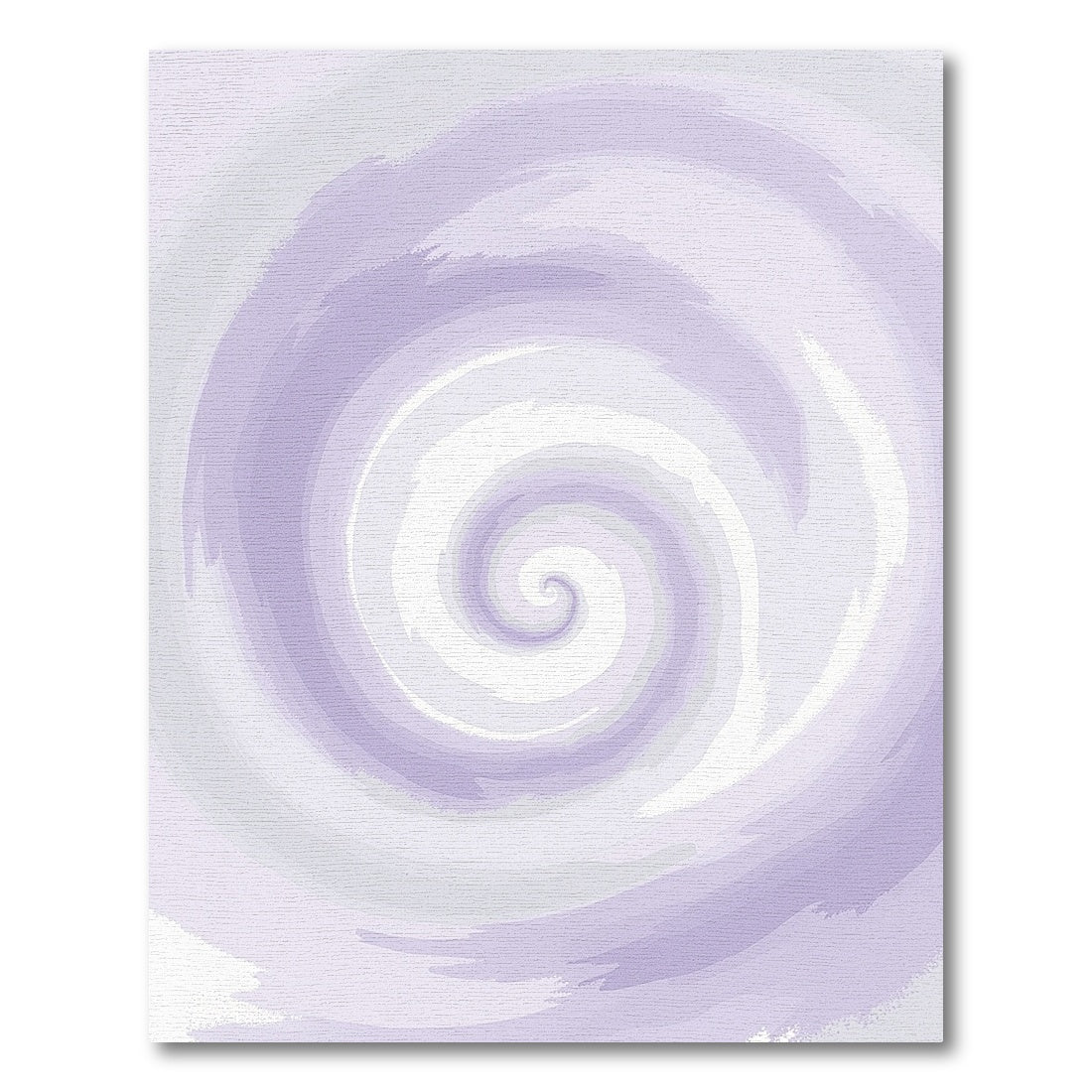 Hypnotic Purple Spiral Gradient Rug