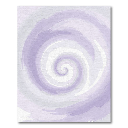 Hypnotic Purple Spiral Gradient Rug