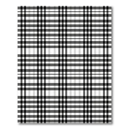 Monochromatic Plaid Grid Rug