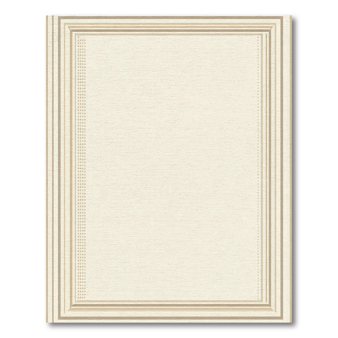 Neutral Earth Tones Modern Stripe Rug