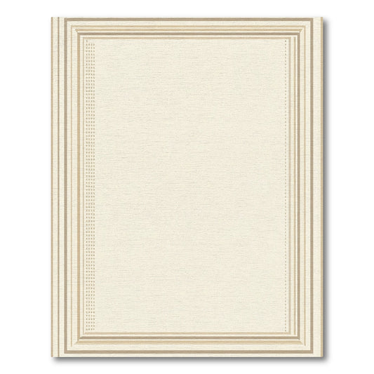 Neutral Earth Tones Modern Stripe Rug