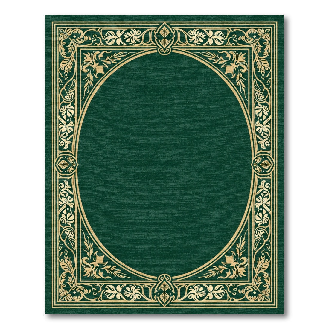 Emerald Gold Ornamental Floral Rug