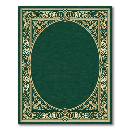 Emerald Gold Ornamental Floral Rug