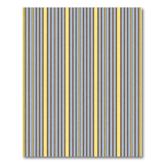 Striped Ochre Sky Brown Lines Rug