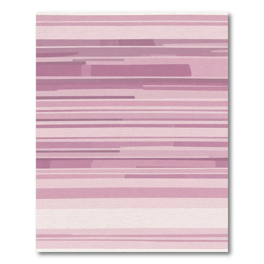 Mauve Lined Horizon Abstraction Rug