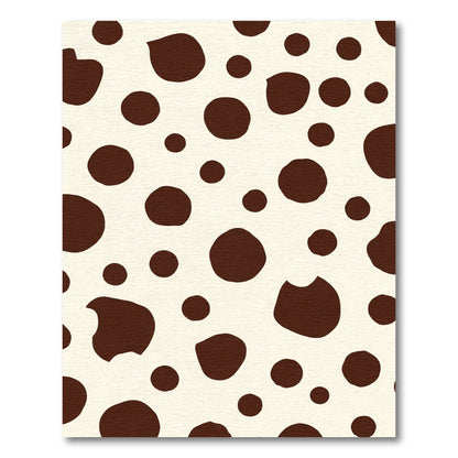 Brown Polka Dot Cream Rug