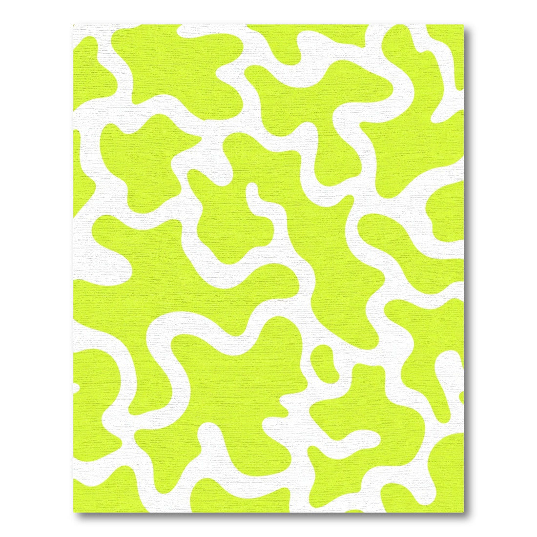 Lime Green Organic Blob Rug