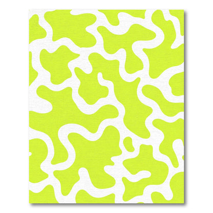 Lime Green Organic Blob Rug