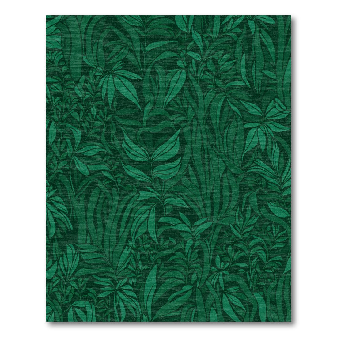 Dark Green Lush Jungle foliage Rug