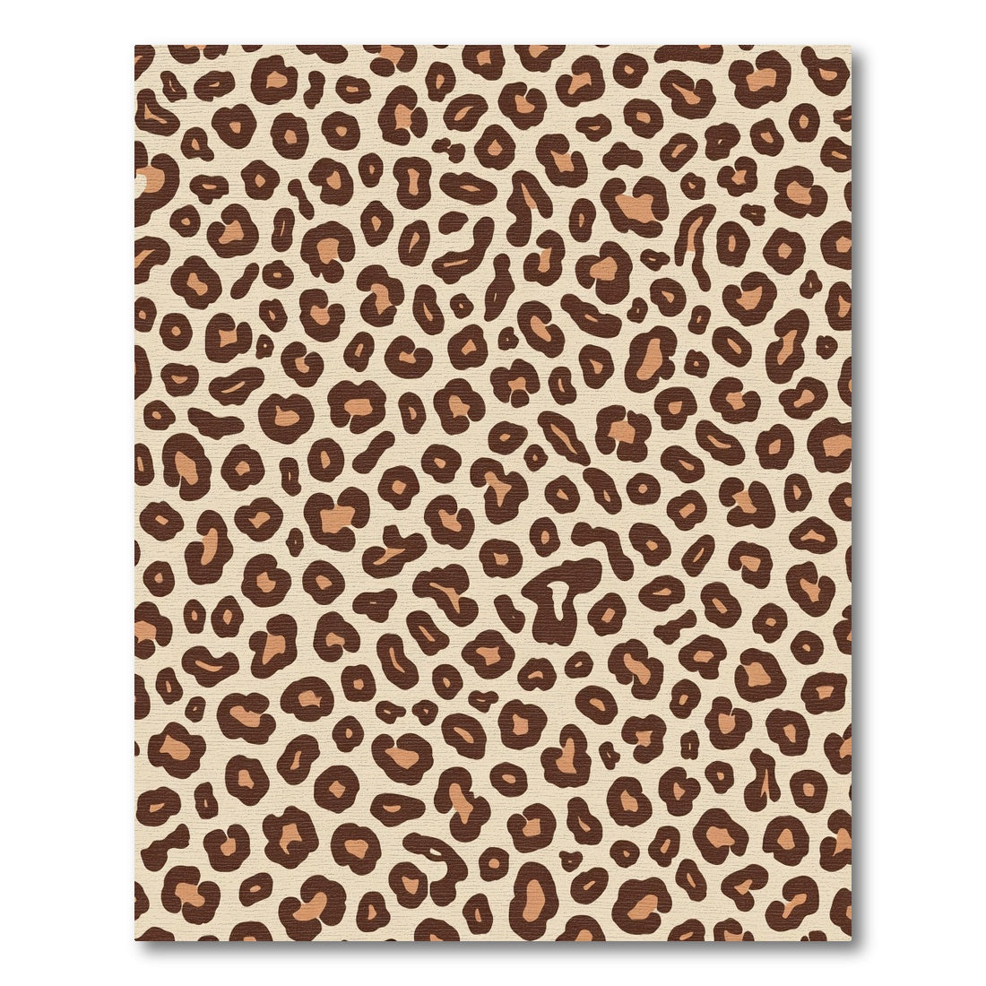 Beige Brown Animal Spots Seamless Rug