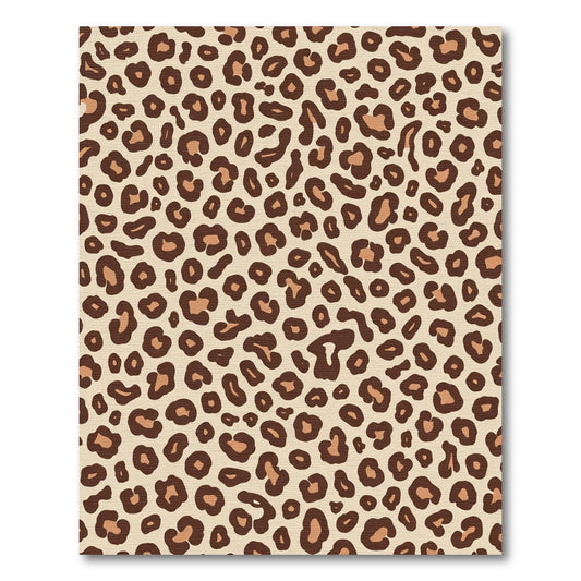 Beige Brown Animal Spots Seamless Rug