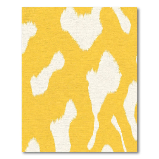 Cheerful Yellow White Splatter Rug