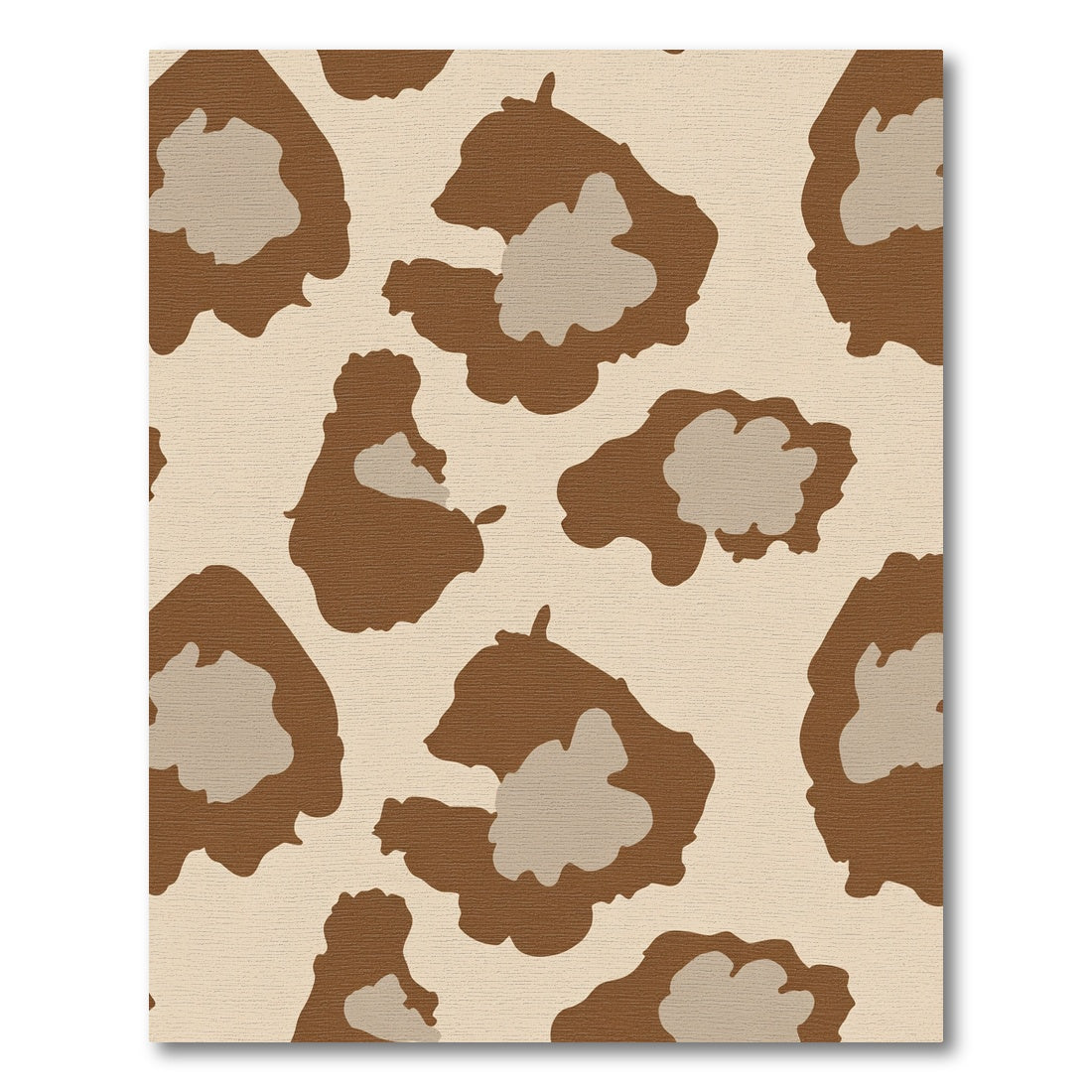 Brown Taupe Abstract Spots Rug