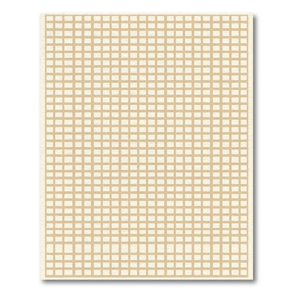 Minimalist Beige Grid Harmony Rug