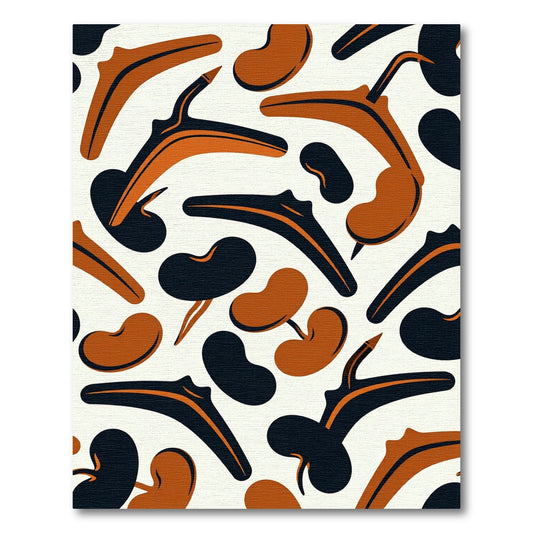 Mid-Century Abstract Organic Shape Rug