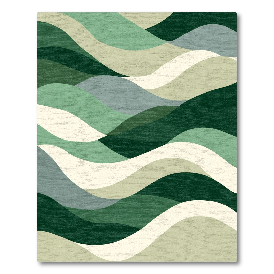 Abstract Gradient Hills Rippled Rug