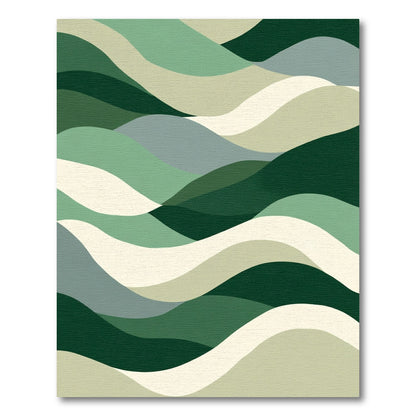 Abstract Gradient Hills Rippled Rug