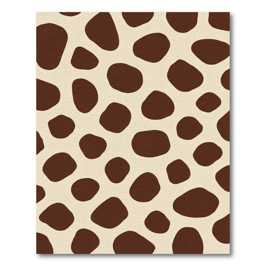 Brown Tan Spots Abstract Rug