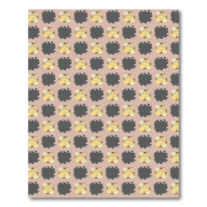 Golden Starburst Tile Composition Rug