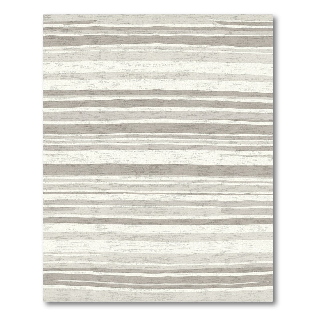 Neutral Toned Organic Striped Rug