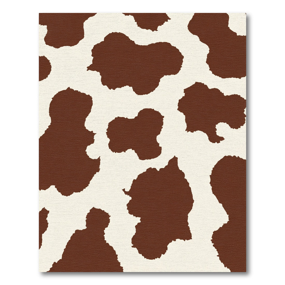 Classic Brown White Holstein Spots Rug