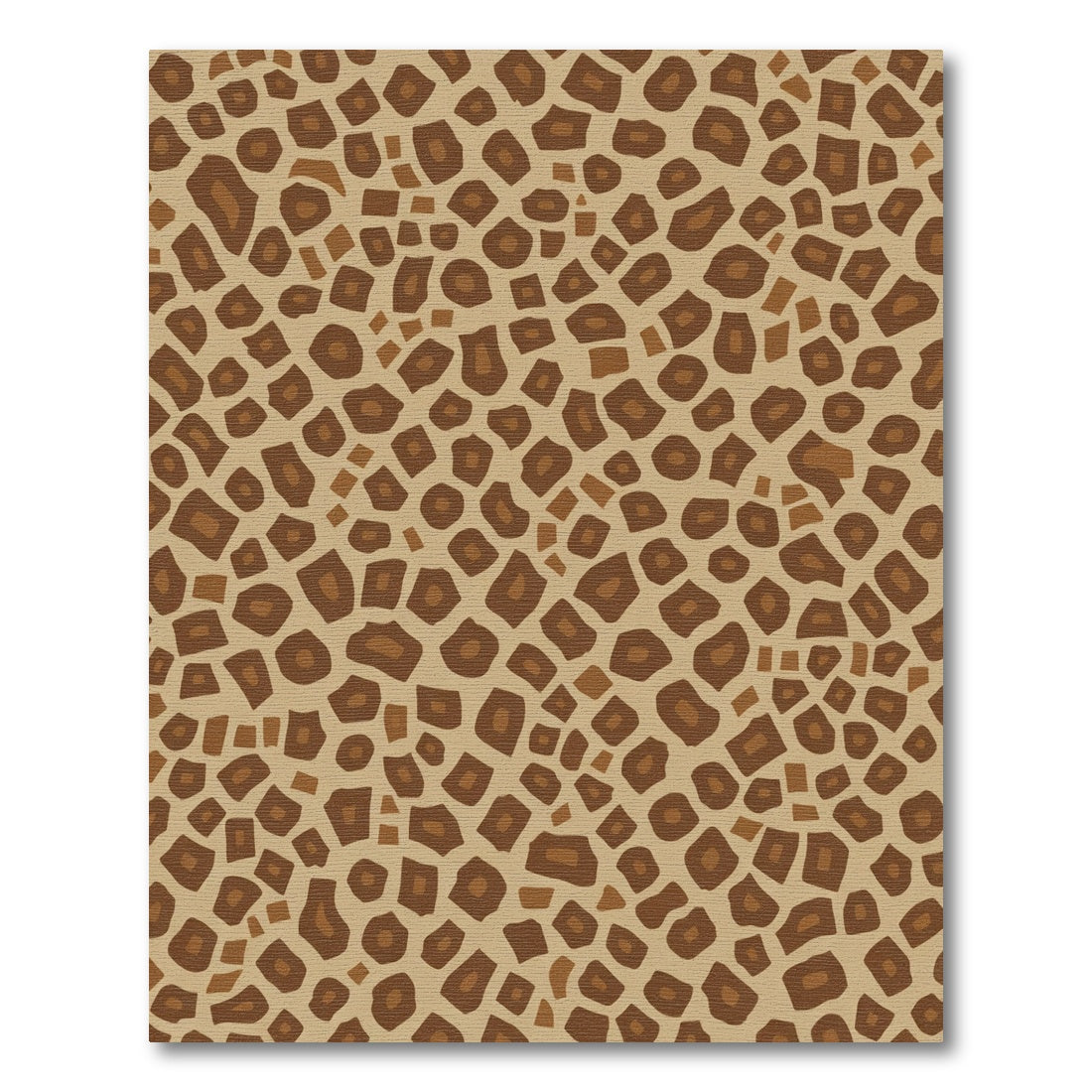 Brown Tan Giraffe SpotsRug Rug