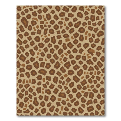 Brown Tan Giraffe SpotsRug Rug