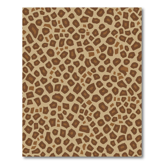 Brown Tan Giraffe SpotsRug Rug