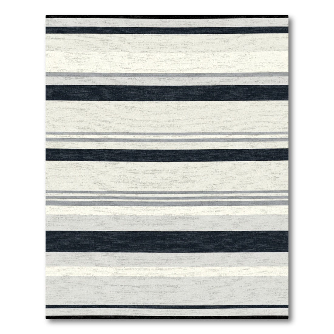 Neutral Tones Wide Stripe Rug