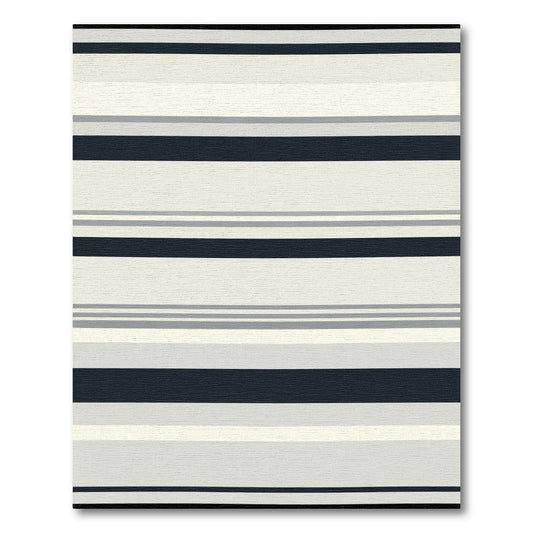 Neutral Tones Wide Stripe Rug