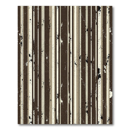 Earthy Splatter Vertical Stripe Rug