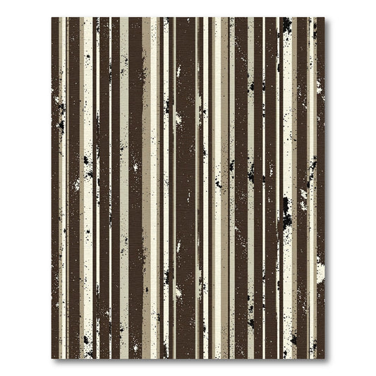 Earthy Splatter Vertical Stripe Rug