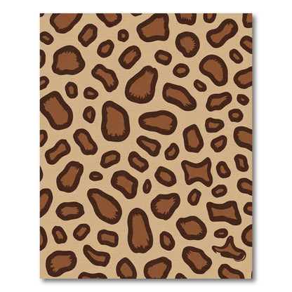 Brown Leopard Spot Organic Rug