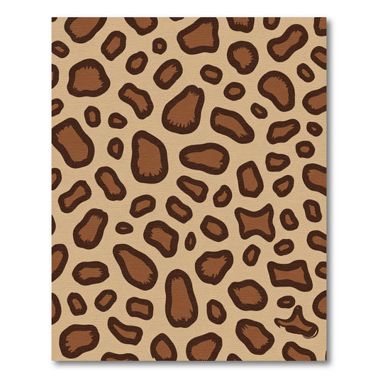 Brown Leopard Spot Organic Rug