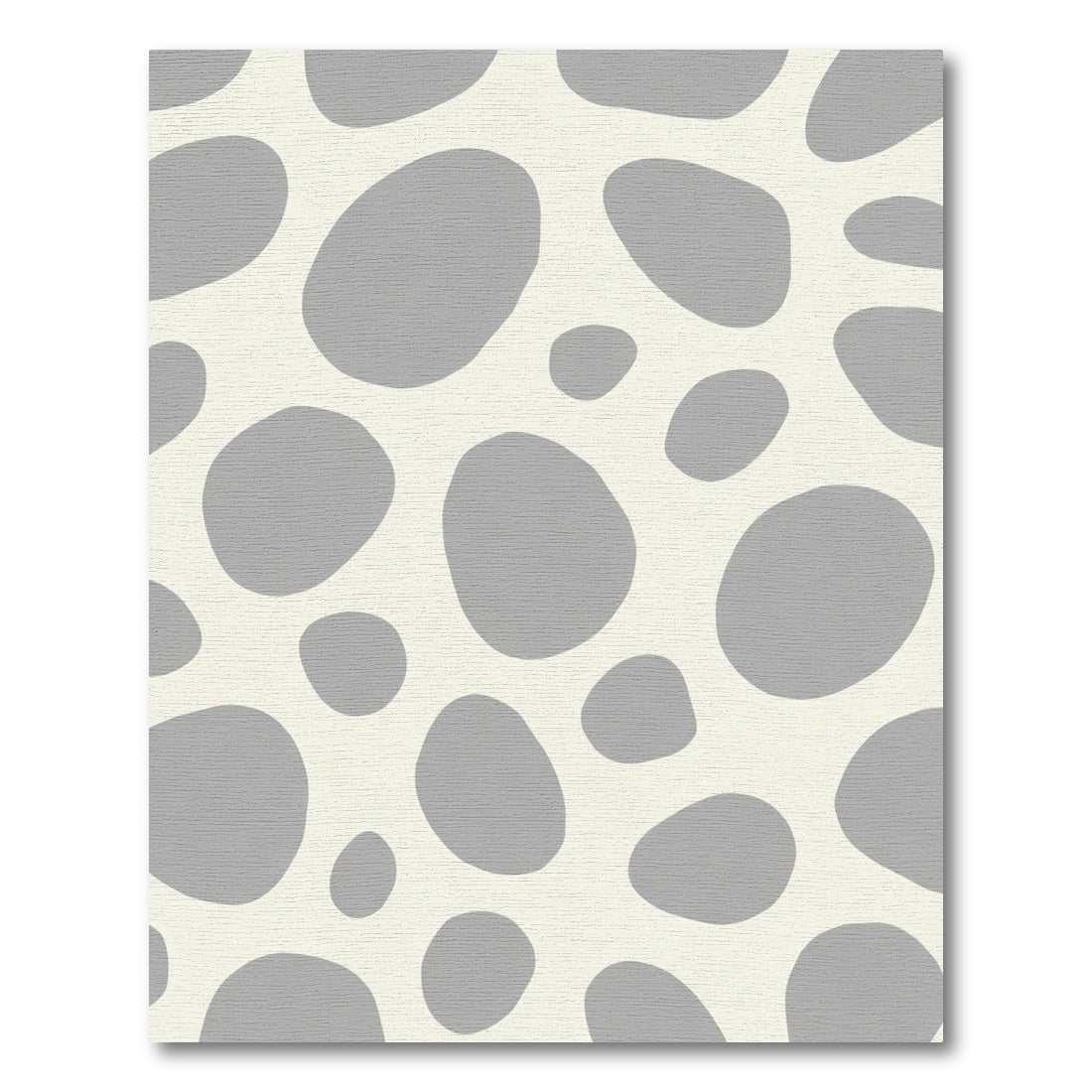 Gentle Gray Organic Blob Rug
