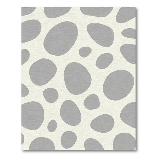 Gentle Gray Organic Blob Rug