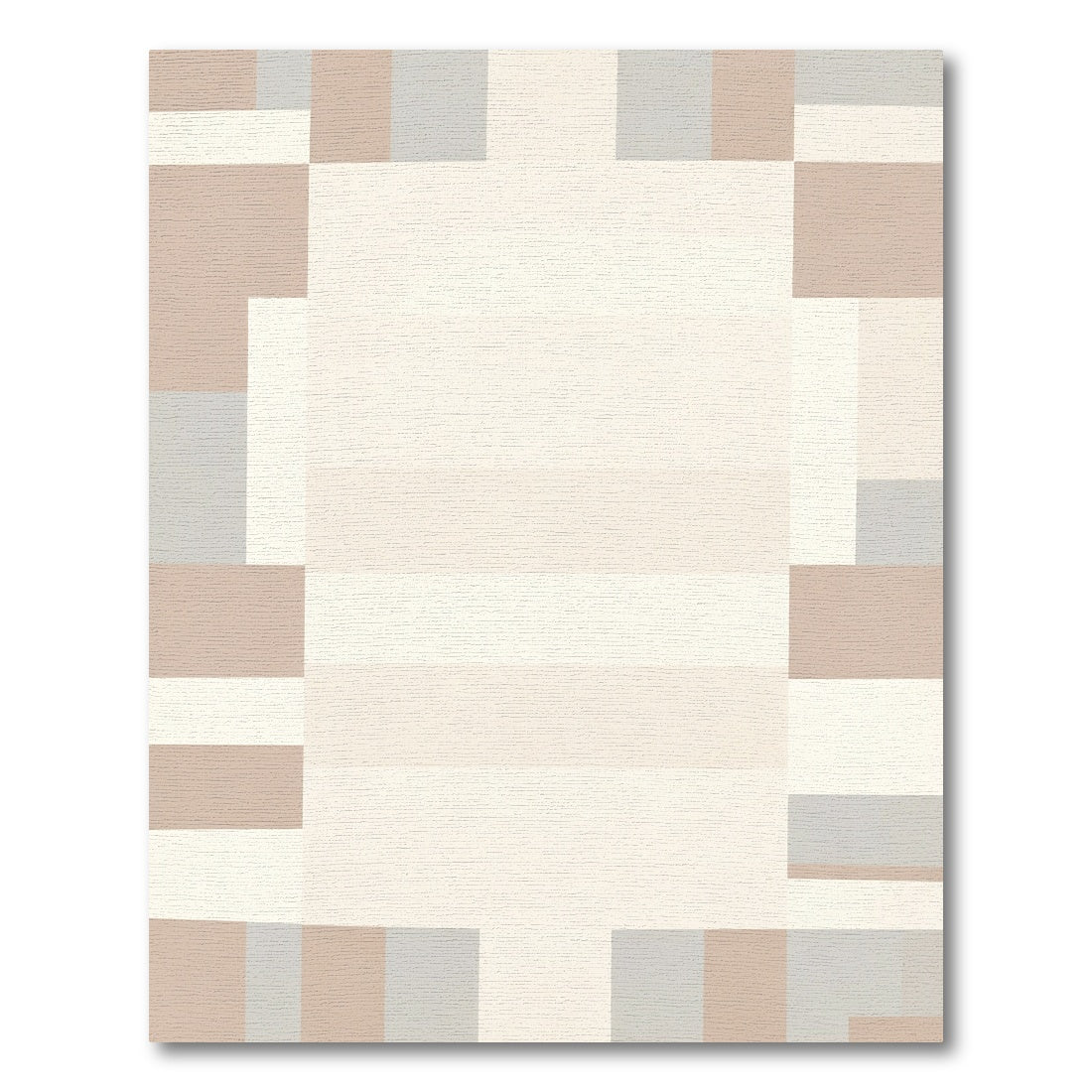 Neutral Soft Geometric Blocks Rug