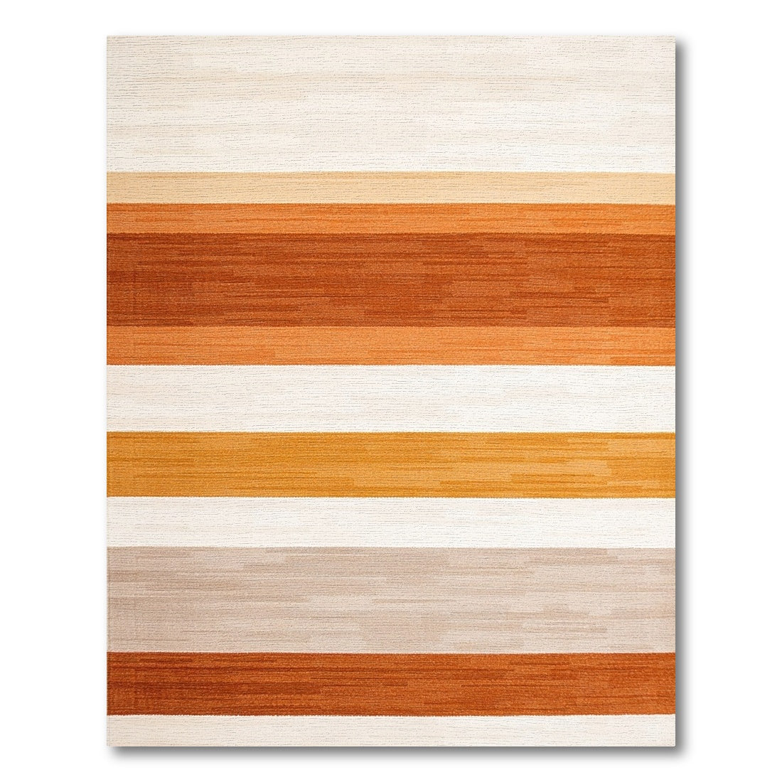 Modern Horizontal Warm Tones Rug