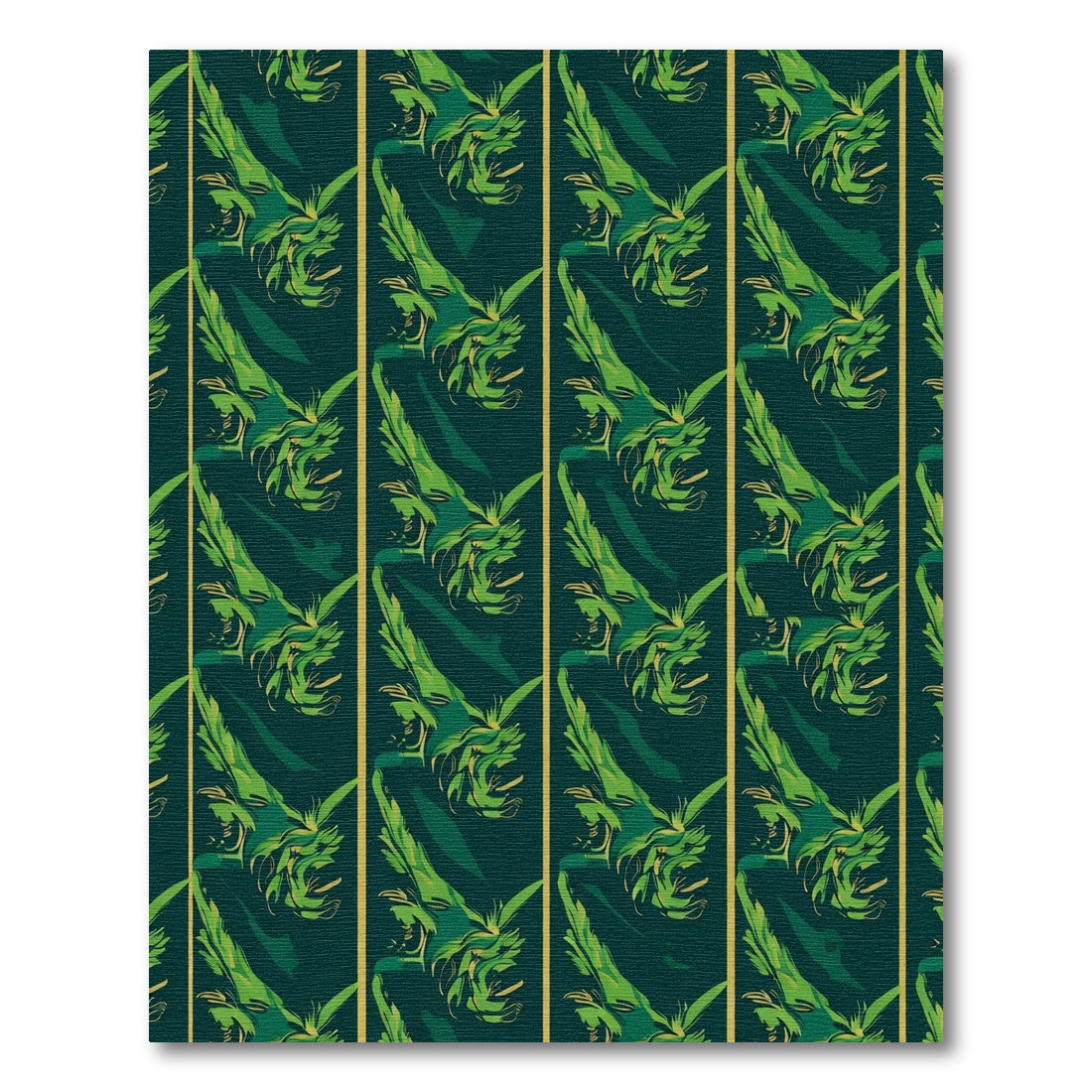 Deep Emerald Green Jungle Canopy Rug