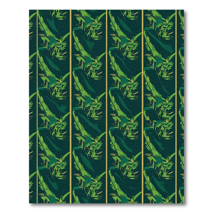 Deep Emerald Green Jungle Canopy Rug